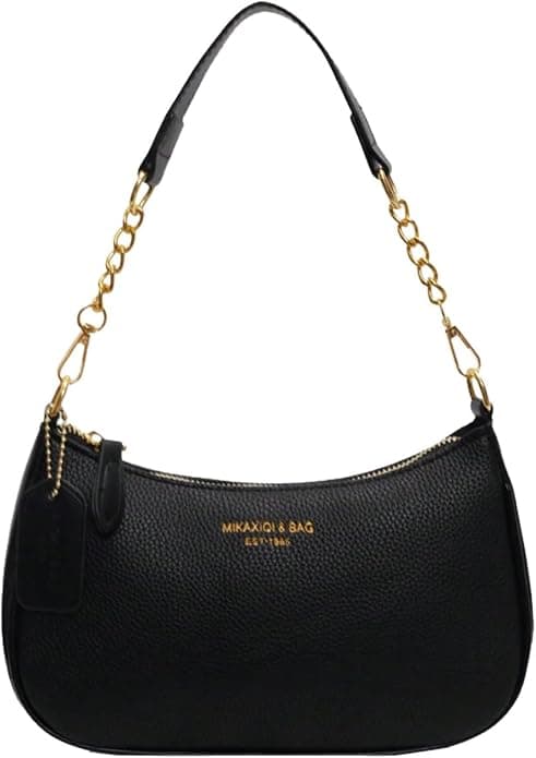 Women's Letter Adjustable Strap Shoulder Handbags Zipper PU Leather Crossbody Bags Small Purse