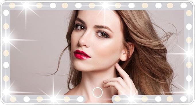 LED Dimmable Car Visor Makeup Mirror for On-The-Go