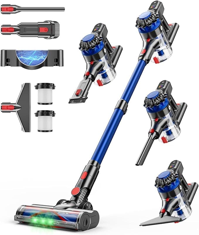 KARDV Cordless Vacuum 40Kpa 60Mins for Home & Pet Hair