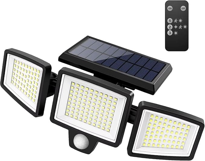 Bright Solar Motion Security Lights with Remote Control